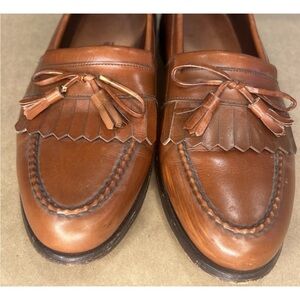 Allen Edmonds Chelsea Men's Size 9 D Brown Leather Kiltie Tassel Loafers USA